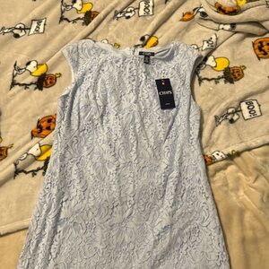 Blue flowery dress